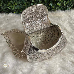 Sterling Silver Mini Flower Statement Purse