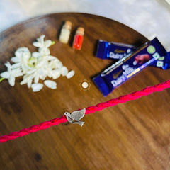 Sterling Silver Peace Parinde Rakhi (Kids)