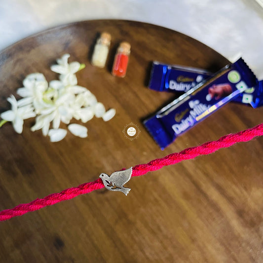 Sterling Silver Peace Parinde Rakhi (Kids)