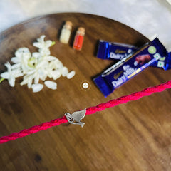 Sterling Silver Peace Parinde Rakhi (Kids)