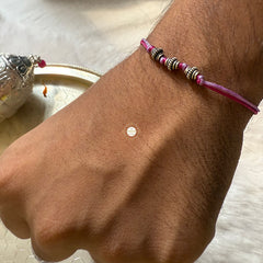 Sterling Silver Beads Rakhi