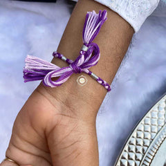Sterling Silver You Are My Star Rakhi (Amethyst)