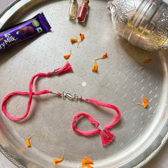 Sterling Silver Strong Bond Rakhi (Pink)