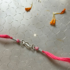 Sterling Silver Strong Bond Rakhi (Pink)