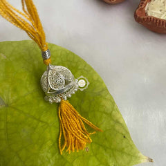 Sterling Silver Lumba Rakhi (Yellow)