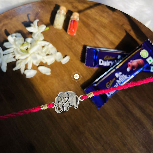 Sterling Silver Comfy Elephant Rakhi (Kids)