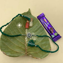 Floral Paradise Rakhi (Zircon)
