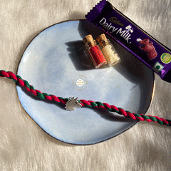 Silver Unicorn Rakhi