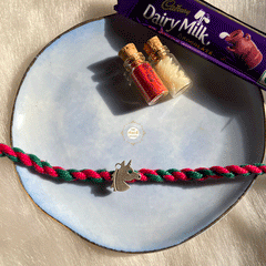 Silver Unicorn Rakhi