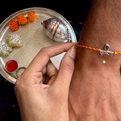 Sterling Silver Krishna Rakhi