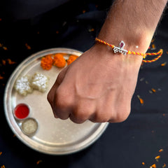 Sterling Silver Krishna Rakhi