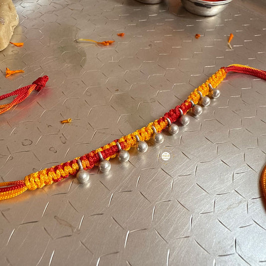 Sterling Silver Ghungroo Rakhi