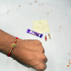 Sterling Silver Flower Rakhi