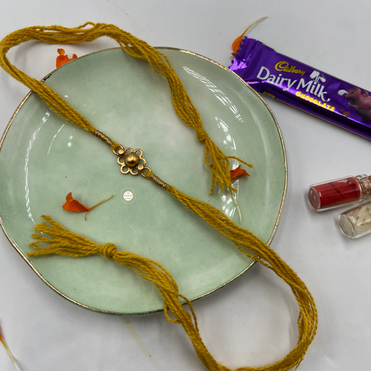 Sterling Silver Flower Rakhi