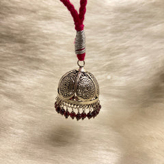 Sterling Silver Lumba Rakhi (Pink)