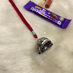 Sterling Silver Lumba Rakhi (Pink)