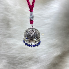 Sterling Silver Lumba Rakhi (Pink)