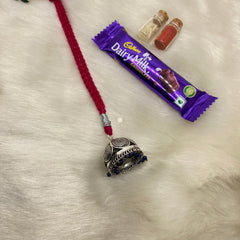 Sterling Silver Lumba Rakhi (Pink)