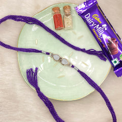 925 Sterling Silver Rakhi Mirror Rakhi