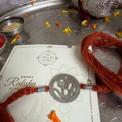 Sterling Silver Om Rakhi