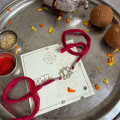 Sterling Silver Lotus Rakhi