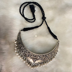 Sterling Silver Pearl Chitai Choker