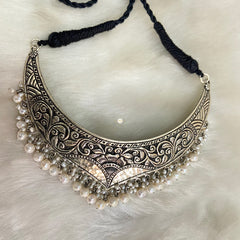 Sterling Silver Pearl Chitai Choker