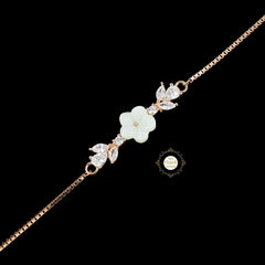 Sparkling Silver Blossom Lily Bracelet (Piece)