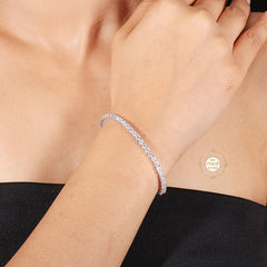 Sparkling Silver Treasure Shimmering Bracelet