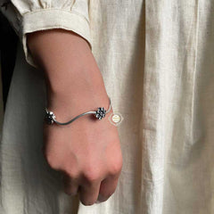 Curvy Delight Flower Bangle (Piece)