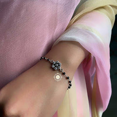 Floral Mangalsutra Bracelet (Piece)