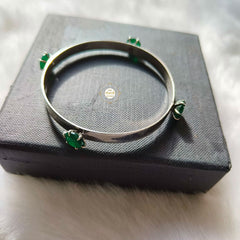 Exquisite Stone Embedded Bangle (Piece)