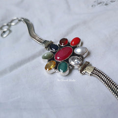 Classic Navratna Bracelet (Piece)
