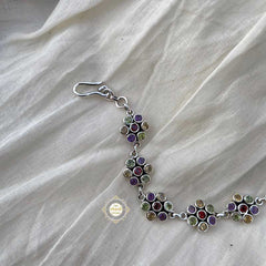 Multi Stone Flower Bracelet (Piece)