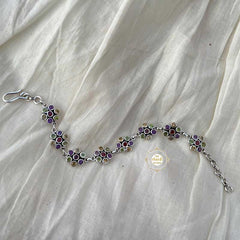 Multi Stone Flower Bracelet (Piece)