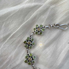Citrine Peridot Flower Bracelet (Piece)