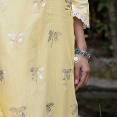 Dilkash Turquoise Coral Flower Bangle (Piece)