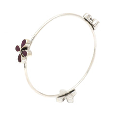 Floral Delight Stone Bangle (Piece)