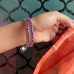 Dilkash Square Stone Bangle (Piece)