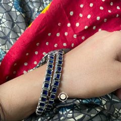 Dilkash Square Stone Bangle (Piece)