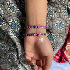 Dilkash Square Stone Bangle (Piece)