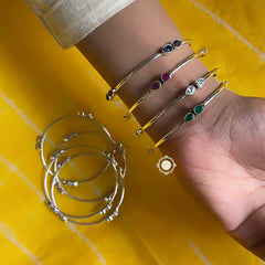 Dilkash Everyday Leaf Stone Bangle (Piece)