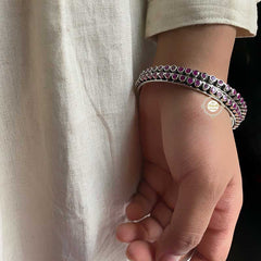 Dilkash Round Stone Bangle (Piece)