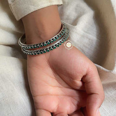 Dilkash Round Stone Bangle (Piece)