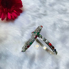 Timeless Navratna Bangle (Piece)