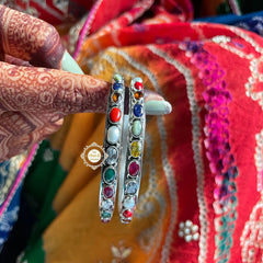 Timeless Navratna Bangle (Piece)