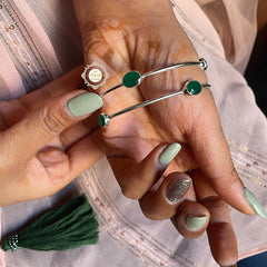 Through Thick And Thin Stone Bangle (Piece)