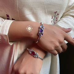 Rustic Romance Zircon Ruby Bracelet (Piece)