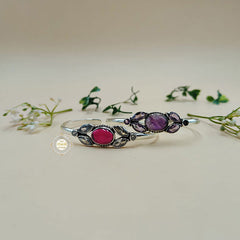 Rustic Romance Zircon Ruby Bracelet (Piece)