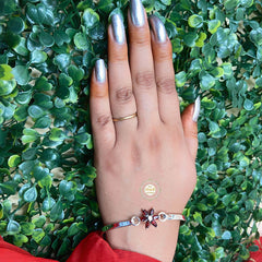 Rustic Romance Openable Flower Bracelet Garnet (Piece)